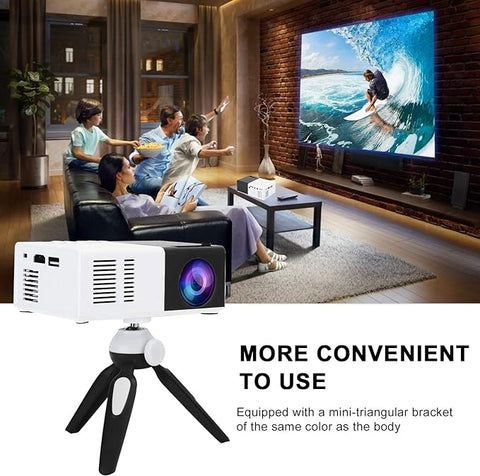 Portable Projector 3D Hd Led Home with TRIPOD Theater Cinema HDMI-compatible Usb Audio Projector Yg300 Mini Projector