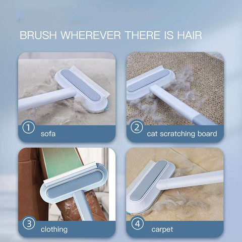 4 In 1 Multifunctional Hair Removal Brush Pet Dog Cat Hair Cleaner Brush Cat Hair Remover Window Screen Cleaning Tool Gadgets