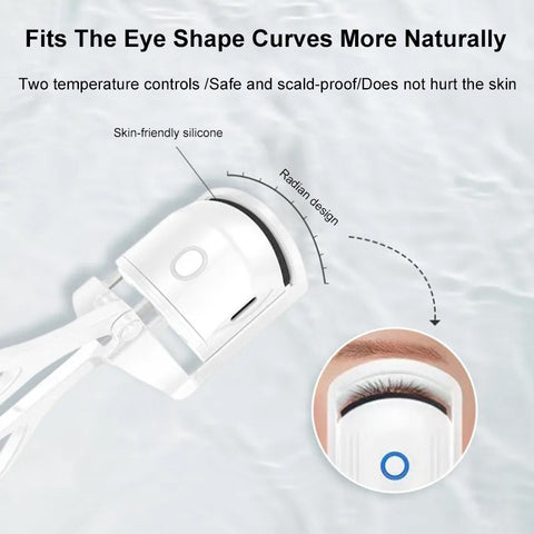 Eyelash Curler Portable Electric Heated Comb Eye